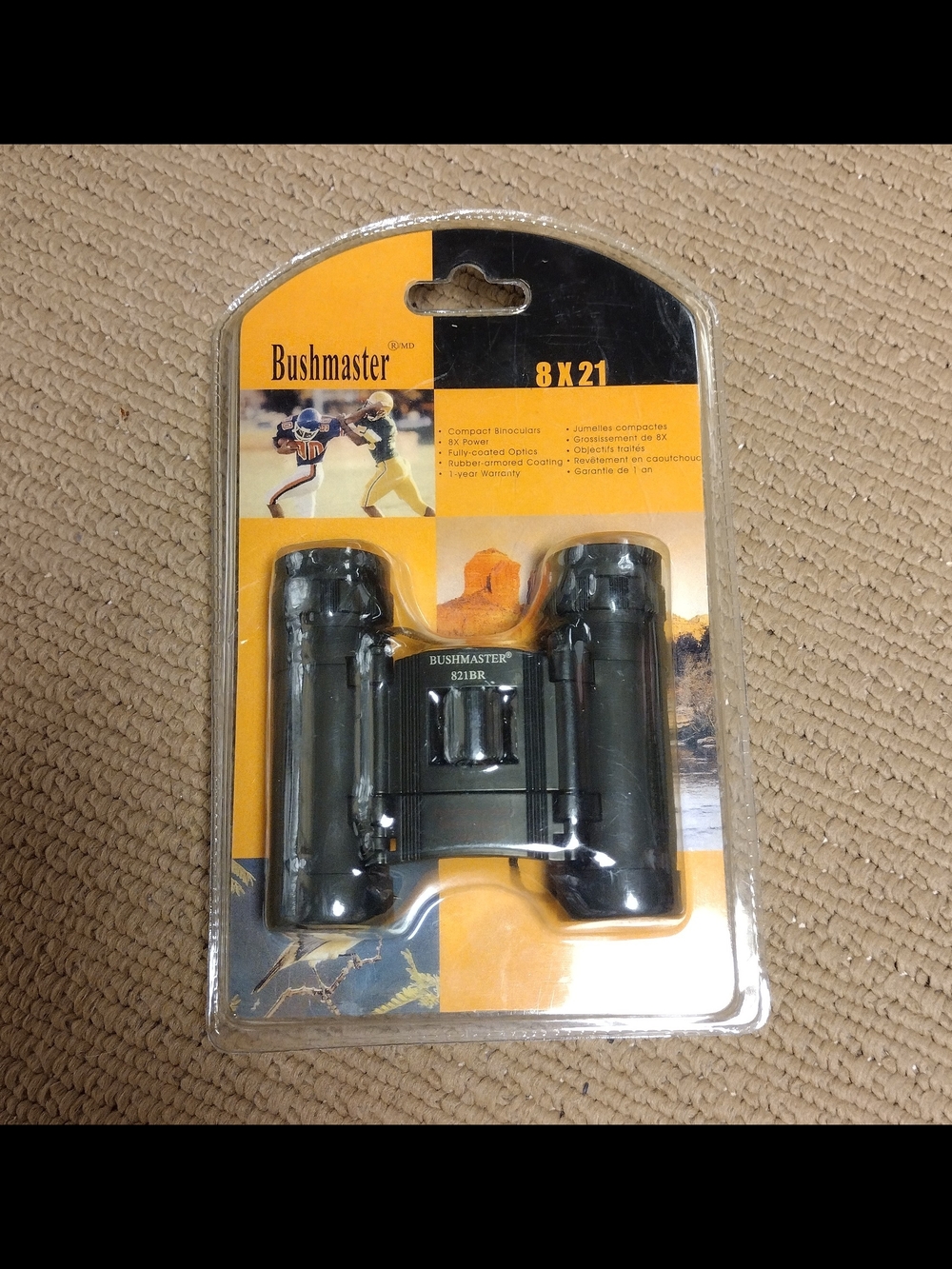 Bushmaster 8x21 compact binoculars, model 821BR New